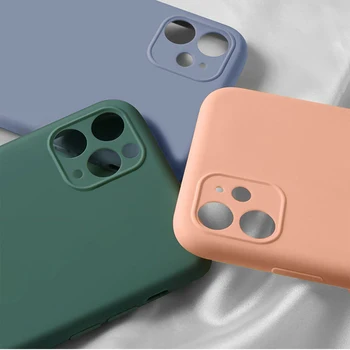LOERSS Silicon Culoare Solidă de Caz pentru iPhone XS 11 Pro MAX XR X XS Max Candy Cazuri de Telefon pentru iPhone 11 7 6 6S 8 Plus husă Moale