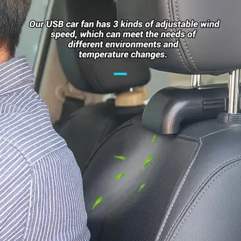 Multi-funcție de Auto, Consumabile Auto cu Aer Conditionat Ventilator de Evacuare a Aerului Consola centrala USB Reglementa Masina Mini Ventilator cu 3 viteze de Răcire