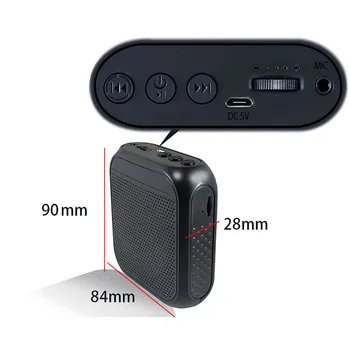 Portabil Microfon Cu Fir Vocal Amplificator Audio Vorbitor De Predare Difuzor