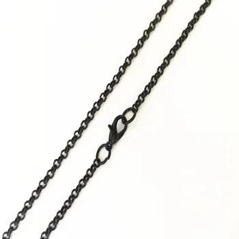 30pcs/lot 3mm culoare negru de lanț colier cu incuietoare homar lanț pandantiv accesorii lant ceas de buzunar cu lanț 70cm