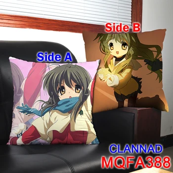 43x43CM perne decorative Clannad anime desene animate perna CLANNAD Moale Doi imprimate față-verso perna decor de crăciun Acasă cadou