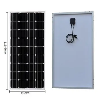 100 Watt Panou Solar Monocristalin Bundle Kit Panou Solar 100W Placa de Rețea de Pe 12V RV Barca Acasa