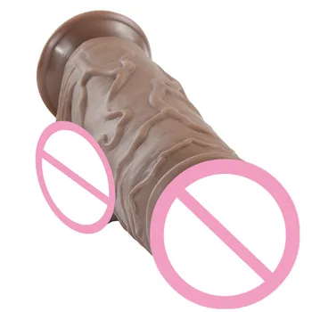 Vibrator gigant Curea Pe Mare Penis Cu ventuza pentru Adulti Jucarii Sexuale pentru Femei Anal, Dop de Fund de Mare Dong 25*7cm Realist Penisului