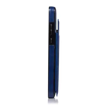 Buton Dublu Din Piele De Culoare Solidă Slot Pentru Card De Caz Pentru Huawei P40 P30 Mate 30 20 Lite Pro Telefon Anti-Coperta