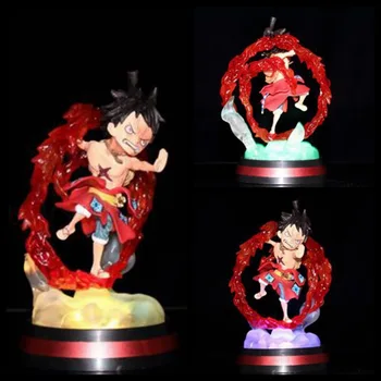 One Piece Anime Figura Jucării Colorate Strălucire TEREN DE WANO Luffy Kimono Q Ver. PVC figurina de Colectie Model Jucarii Papusa 14cm