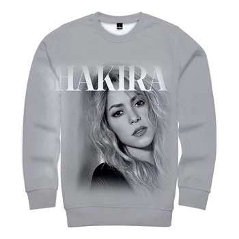 WAMNI Shakira Unisex Tricou de Imprimare de Moda Cool Lunga Maneca Top Casual Tricou Poliester Tesatura Hip Hop Pulovere 2020 Nou