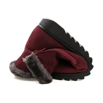 Femeie Pantofi Pentru Femeie Iarna Zapada Ghete Cald Glezna Cizme Platforma De Cauciuc Femei Cizme De Zăpadă De Iarnă Încălțăminte Doamna Toc Mic Pantofii 35-41