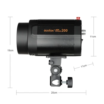 Godox 200W Monolight Fotografie de Studio Foto Flash Stroboscop Lumina Cap (Mini Studio Flash)