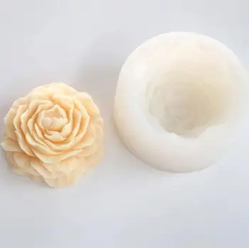 Mare Bujor Flori de Mucegai Silicon Usor de Presă săpun mucegai aroma matrite de lut rășină 2D mucegai silicon matrite flexibile