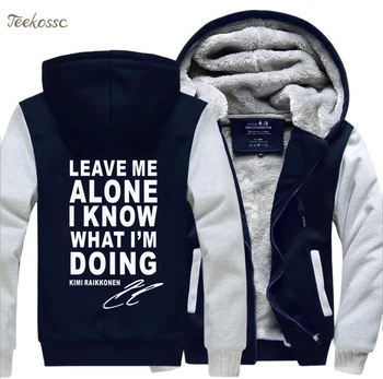 Lasă-Mă în Pace, Știu Ce Fac Hanorac Scrisoare de Imprimare Tricou Barbati 2020 Casual de Iarna cu Fermoar Fleece Mens Hoodies Strat Gros