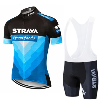 Ciclism Jersey 2021 Echipa Pro STRAVA Vara Ciclism Jersey Set Respirabil Racing Sport Mtb Biciclete Tricouri Ciclism de Îmbrăcăminte pentru Bărbați