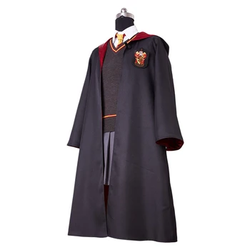 Hermione Uniformă Cosplay Costum Adult Copil Fusta Halat De Vrăjitoare Uniformă Tinuta De Halloween Costum De Carnaval