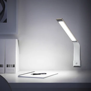 Artpad Profitabilă Reglaj Wireless 6W Lampa de Birou Reincarcabila Ultra-subțire Eyecare SilverReading Lampă de Noptieră Sta Lumina de Noapte
