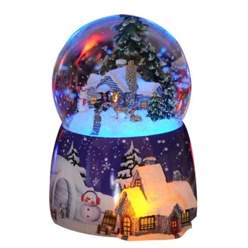 Glob de cristal cutie de Muzică ușoară care se încadrează zăpadă de Crăciun, Valentine Cadou Caseta de Muzică Bluetooth Speaker Rasina de artizanat decor acasă