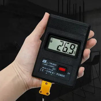 -50ºC la 1300ºC Temperatura Metru Digital K Tip Senzor Termometru + Sonda Termocuplu Detector
