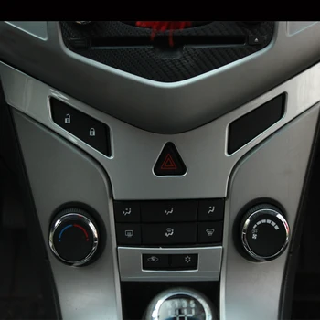 2 buc/Set ABS Cromat Consola centrala Panou de Ventilație cu Paiete, Tapiterie Autocolant pentru Chevrolet Cruze Sedan, Hatchback