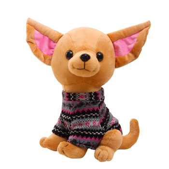 1 BUC 25cm Drăguț Câine de jucărie de Pluș Jucărie Minunat Chihuahua Catelus Jucărie pentru Copii Kawaii Simulare Animal Papusa Cadou de Ziua de nastere pentru Copii