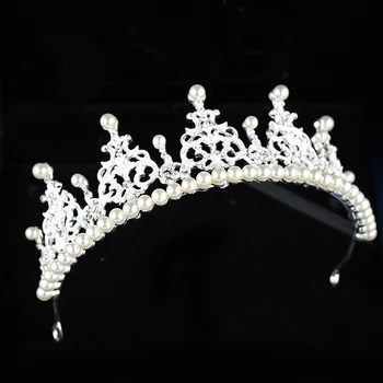 Perla Coroană De Naștere Pentru Copil Stras Diademe Crown Princess Cadou De Ziua Frizură Petrecere Copii Fete Coroana Capului Bijuterii