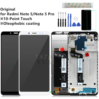 Original pentru Xiaomi Redmi Note 5 Pro Display LCD Digitizer Cu Cadru 10 Touch Screen Redmi Note 5 Inlocuire LCD Piese de schimb