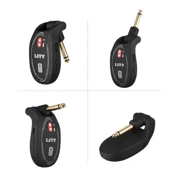 Chitara Wireless Preluare Primirea Transmiterea Cap de Pliere Instrument de Emisie-recepție Acustice Chitara Bass Pickup USB Reîncărcabilă