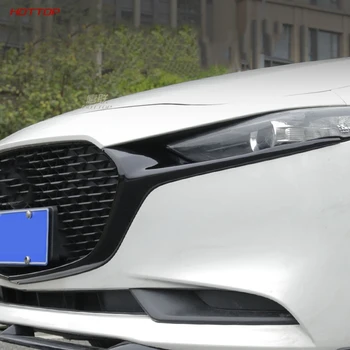 Pentru Mazda3 Axela 2020 Față De Centrul De Plasă De Bandă Luminoasă Refit Negru Strălucitor Cadru Decorativ Accesorii Auto