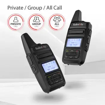 Radioddity HG-73 O/E UHF/PMR Mini DMR SMS de Hotspot Personalizate Cheie IP54 Program de USB si Taxa de 2600mAh 2W 0,5 W Două Fel de Radio de Buzunar