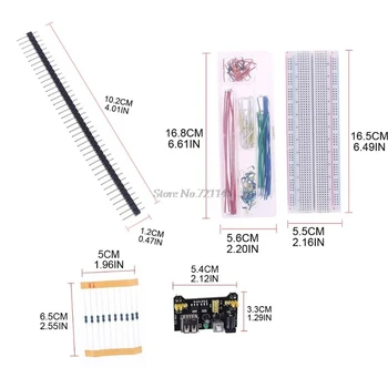 Componente Electronice Set Incepatori Starter Kit Accesorii Modul De Alimentare Cu Energie Rezistor De Șuntare Set Dropship