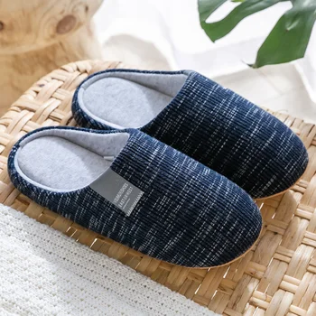 Toamna/Iarna Papuci De Casa Femei Barbati Unisex Pantofi Moale Cald Cupluri Din Tricot De Bumbac Scurtă Lumina Confortabil Dormitor Liniștit 2020 Nou