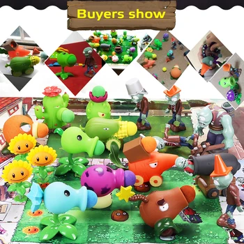 Plants Vs Zombies Jucării de Acțiune Figura Jucarii pentru Copii PVZ Stoarce Lansa Modelul Plante vs Zombie Figurina Gag Jucărie pentru Cadou