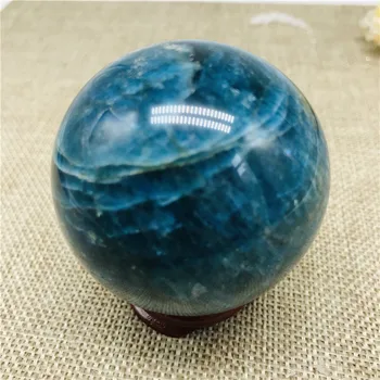 50-55mm Naturale apatit albastru pietre Piatră de Cuarț de Cristal Mineral Sfera Globului Mingea Chakra Reiki de Vindecare decor Acasă Meserii