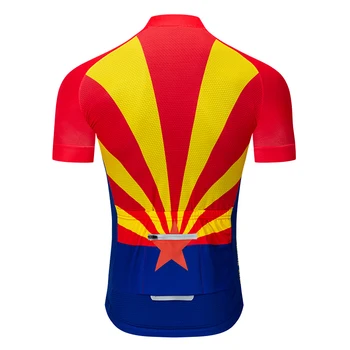 2019 Arizona Noua Echipa de Ciclism Jersey Personalizate Drum de Munte Cursa de Sus max furtuna Reflectorizante, fermoar buzunar 4