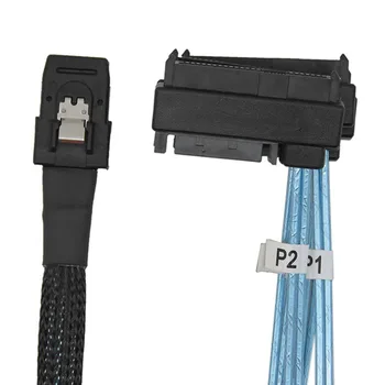 PC Caz Interne Mini SAS36-Pin SFF-8087 la 4 SAS29 SFF-8482 Cablu cu 15 Pini Conector de Alimentare SATA Accesorii de Calculator