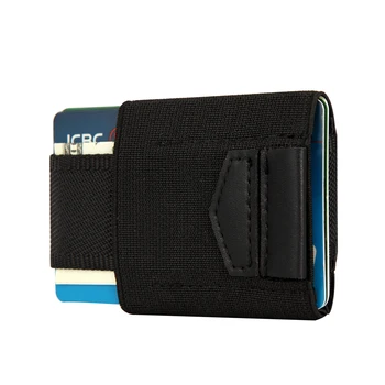 Elastic Mic Bărbați Portofele Subțire Mini Geanta Slim Titularul Cardului de Credit, ID-ul de Afaceri Deținătorii de Carduri