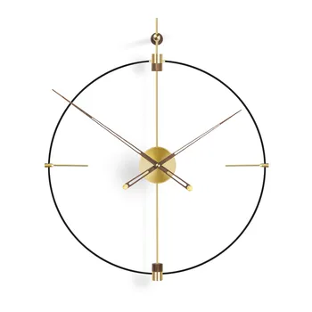 Spania simplu acasă moderne de artă ceas lumina creatoare de lux ceas de perete minimalist personalitate camera de zi ceas