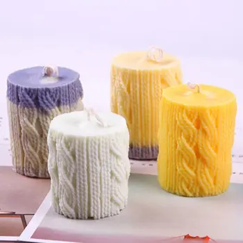 3D Pulover Maneca Lumânare în Formă de Mucegai Silicon Aroma DIY Tort Mucegai Lumânare de Gips, Argilă Face DIY Tort de Ciocolata Decor