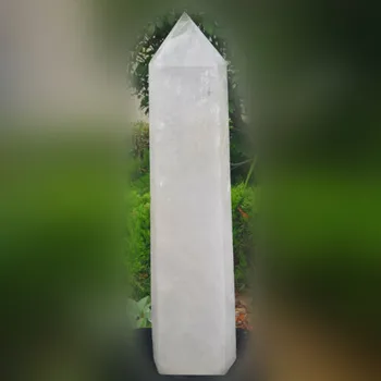7562g alb Natural crystal7 sculptură. Chakrele. Reiki. Cadou de crăciun piatra piatra bagheta punct de Obelisc coloana de energie.