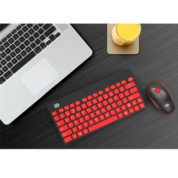 Mini Tastatura Mouse Wireless 2.4 G Home Office Ultra-Subțire Wireless Acasă Tăcut Fata Keyboard Mouse-Set De Periferice Pentru Computere