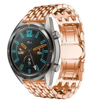 Trupa ceas pentru Huawei Watch GT / GT2 46MM inteligent curea din Otel Inoxidabil 22MM watchband Pentru HUAWEI WATCH2 pro/ onoare magie Bratara