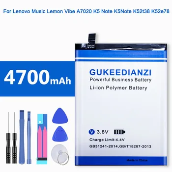 4700mAh BL261 pentru Lenovo Vibe K5 Notă de Lamaie A7020a40 A7020a48 K52t38 K52e78 Baterie de Telefon Mobil cu Instrumente de Reparare kit
