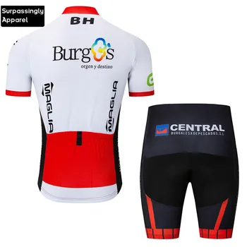 2019 ECHIPA Burg PRO Cycling Jersey 12D Gel de Pantaloni Costum de MTB Ropa Ciclismo Mens Vara cu Bicicleta Maillot Culotte Îmbrăcăminte