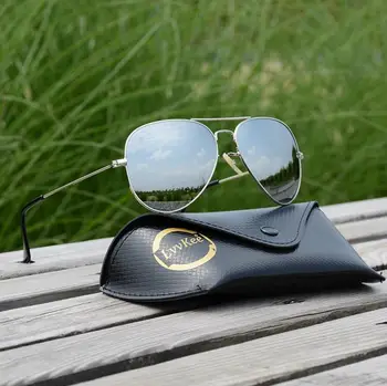 Nou lux reggaeon brand de lentile de sticlă ochelari de soare femei 2020 UV400 Oameni de conducere Pilot ochelari de soare 3025 albastru cadru din otel Inoxidabil
