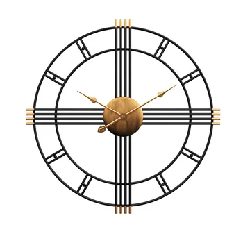 60cm Mare Nordice Ceasuri de Perete Retro Fier Rotund Ceas Mare Decor Acasă Ceasuri de Perete cu Design Modern Ceas Pentru Living Decor