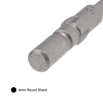 Uxcell 10buc Șurubelniță Biți Set de 4mm Rotund Tija Magnetica Phillips Șurubelniță Bit 40mm Lungime S2 Screw Driver Kit