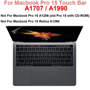 10buc Pentru Macbook Pro 15 Atingere Bar A1707 A1990 Mare Ecran Protector Clar MacbookPro 15.4 TouchBar Filmul Garda de Protecție a Ecranului