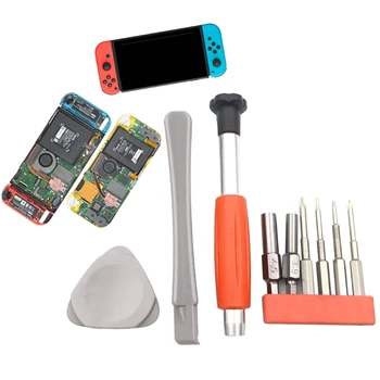 1Set Șurubelniță Set de Instrumente de Reparare Kit pentru NS Comutator New 3DS, Wii, Wii U NES SNES DS Lite, GBA Gamecube