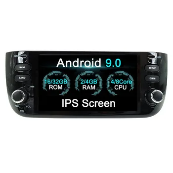 Android 9.0 Radio Auto Pentru Fiat Abarth Punto EVO Linea 2012-2016 Octa Nuclee 4G+32G Multimedia Navigatie GPS Unitatii AUX