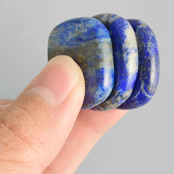 7 buc/Set Cu Husă Natural Lapis Lazuli SPA Masaj de Piatră prețioasă Cristal de Vindecare Chakra Reiki Palma Piatra de Frumusete de Îngrijire a Sănătății Instrument
