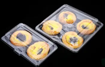 Cataramă automată transparent bicarbonat de plastic, cutii de ambalaj de ou tartă tăvi