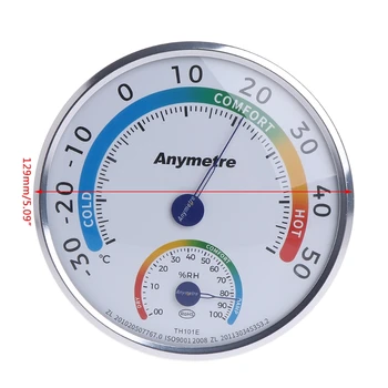 Interioară în aer liber Umed Higrometru Umiditate Acasă Termometru Temp Temperatura Metru H7EE