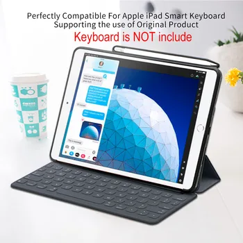 WOWCASE Creion Tablet Caz Pentru iPad Aer 3 2019 Caz Diagonal PU Margine Moale Anti-knock Back Cover Pentru iPad Air 2019 10.5 Funda